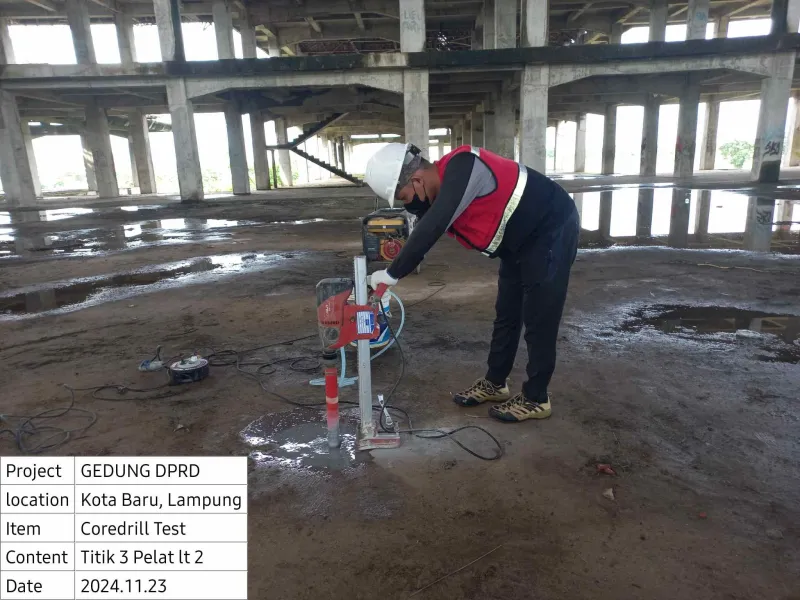Pengujian Gedung di Lampung - Dokumentasi 10