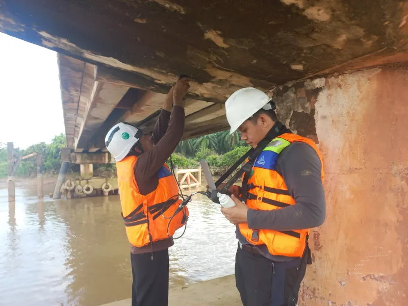 Pengujian Jembatan Palembang - Dokumentasi 11