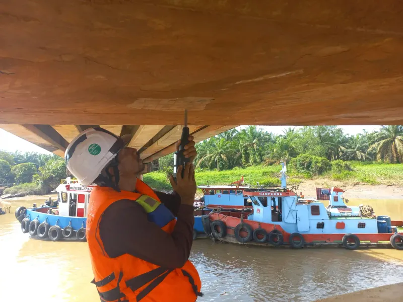 Pengujian Jembatan Palembang - Dokumentasi 12
