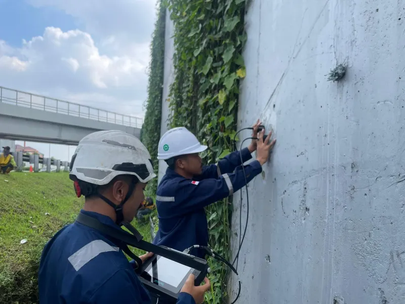 Pengujian Retaining Wall Jakarta - Dokumentasi 2