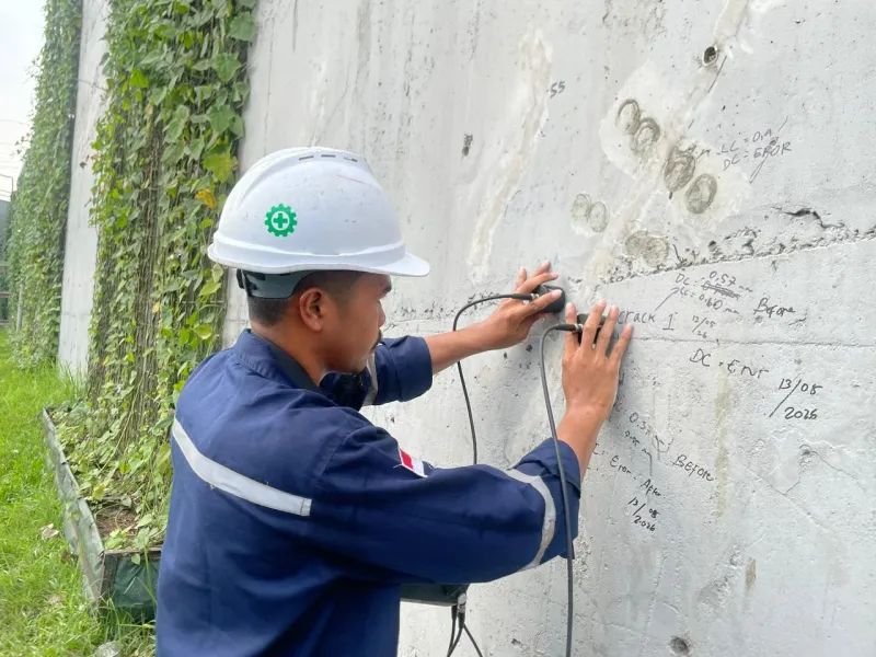 Pengujian Retaining Wall Jakarta - Dokumentasi 3