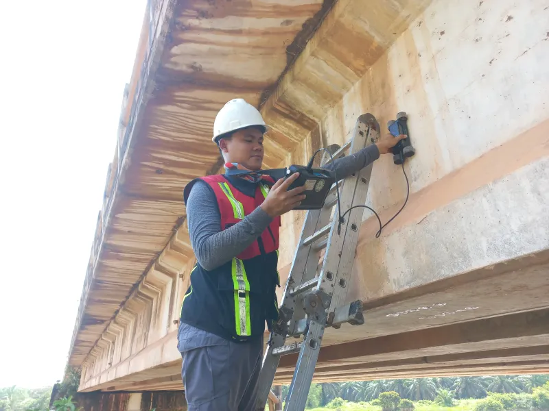Pengujian Jembatan Palembang - Dokumentasi 4