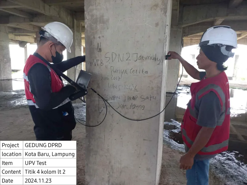 Pengujian Gedung di Lampung - Dokumentasi 5