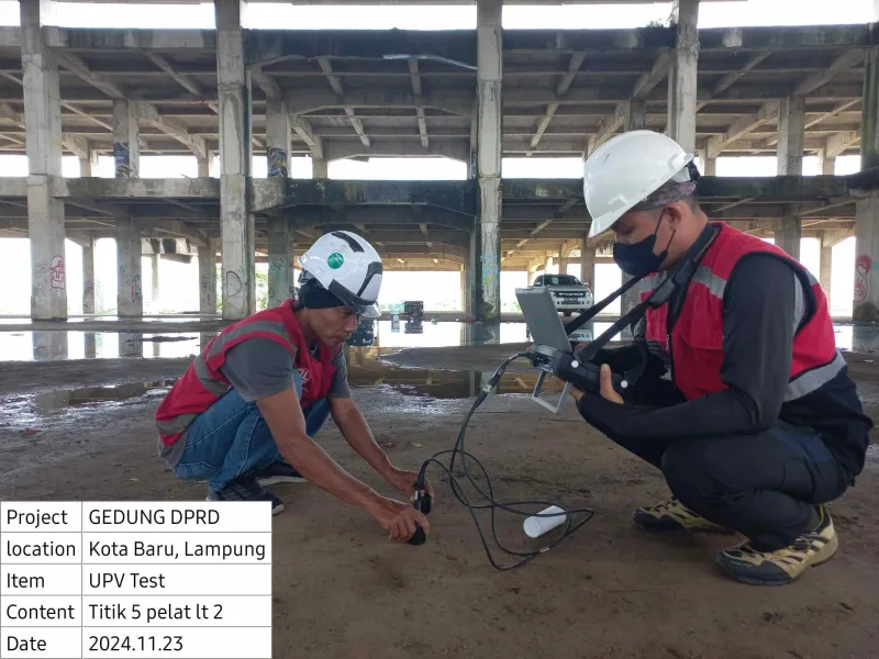 Pengujian Gedung di Lampung - Dokumentasi 7