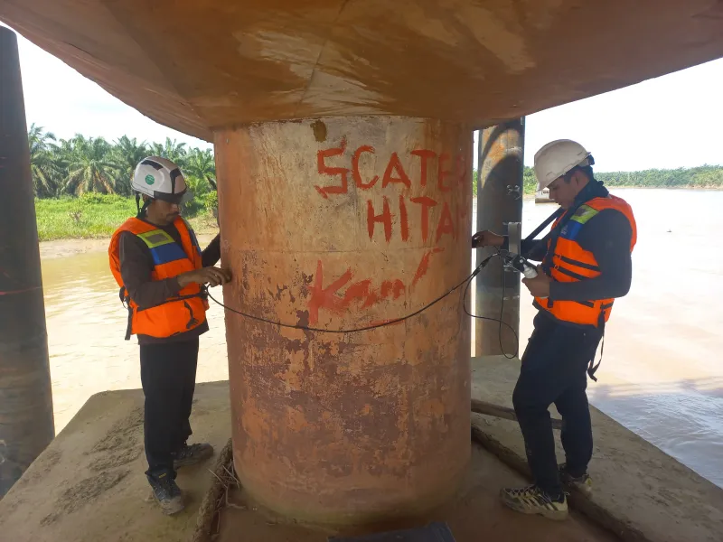 Pengujian Jembatan Palembang - Dokumentasi 7