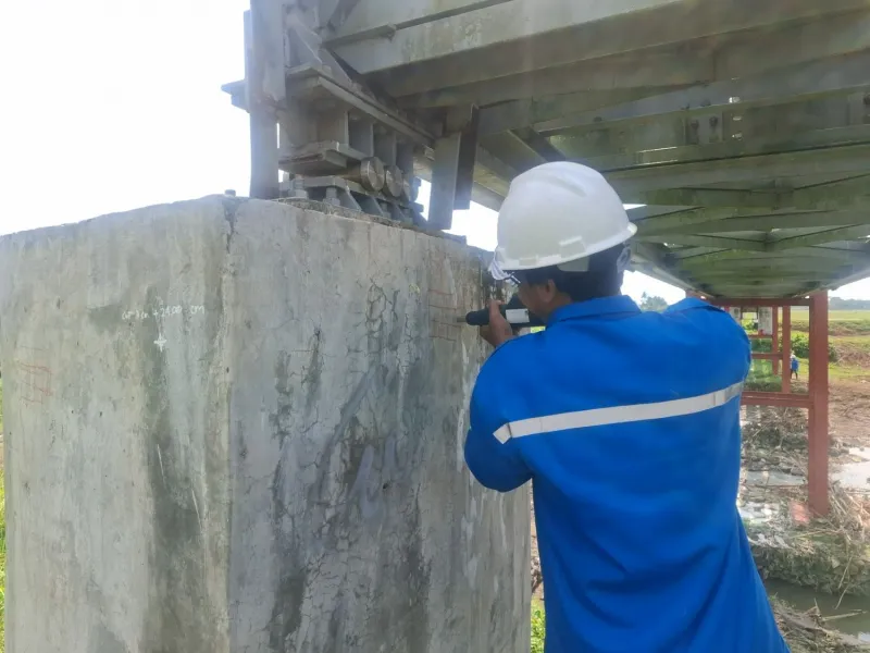 Pengujian Jembatan Purworejo - Dokumentasi 9