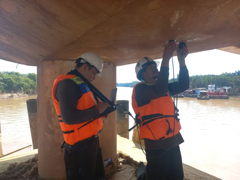 Pengujian Jembatan Palembang - Dokumentasi 8